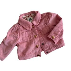 OshKosh B'gosh Pink Jean Jacket with Collared Neckline - NEW